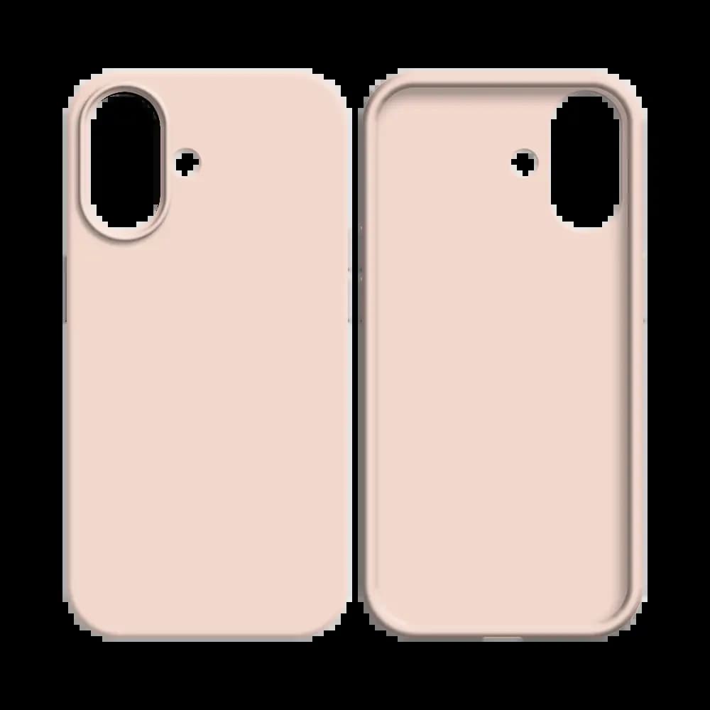 Coque silicone iPhone 16 - Rose Gold - Vue 2