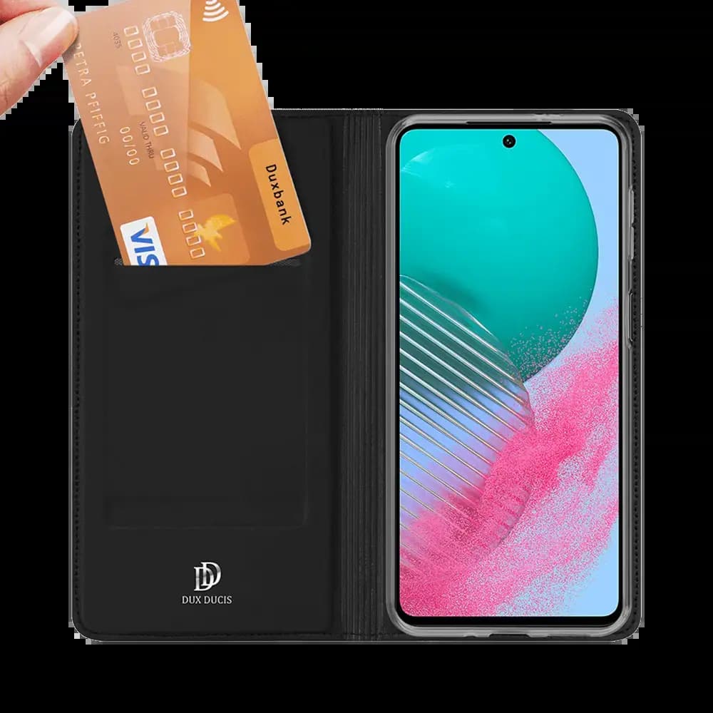 Housse folio Samsung Galaxy M54 5G porte-carte - Dux Ducis Skin Pro Noir