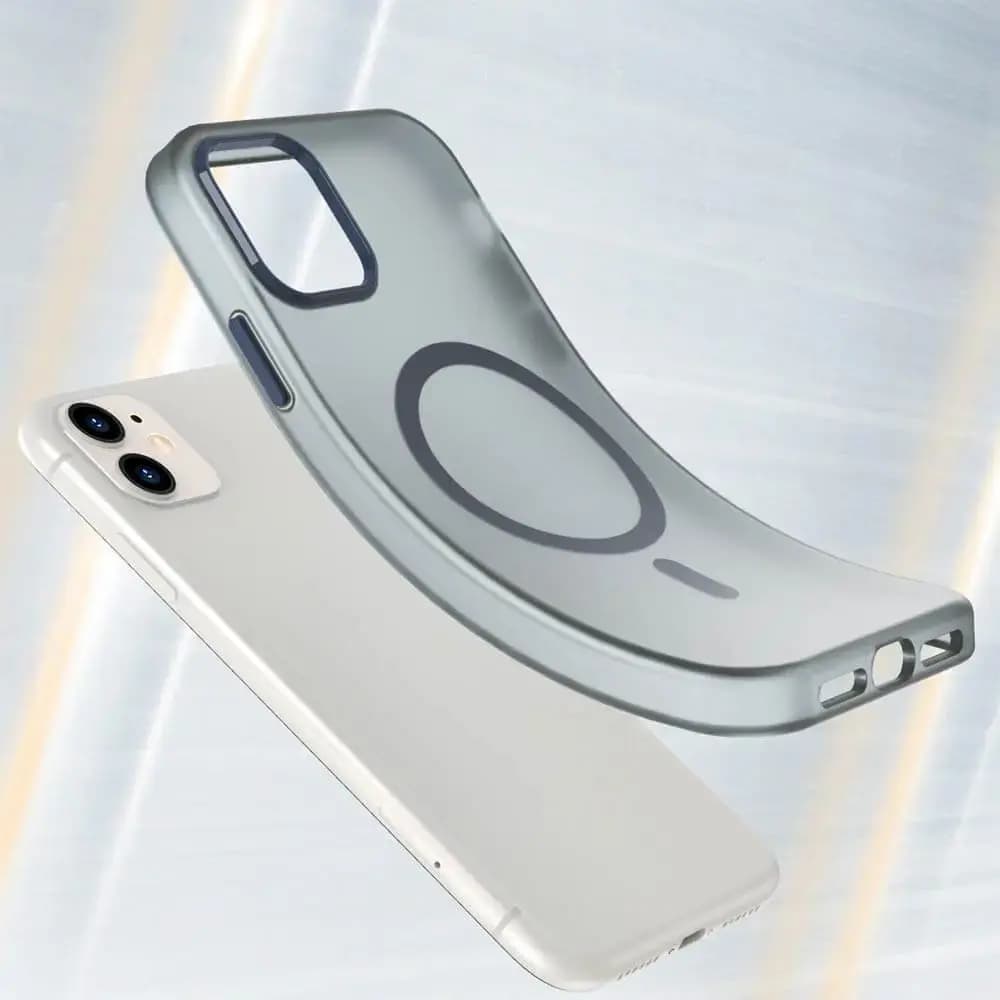 Coque MagSafe bi-matière iPhone 11 - PROTECT MF-006 Bleu Marine