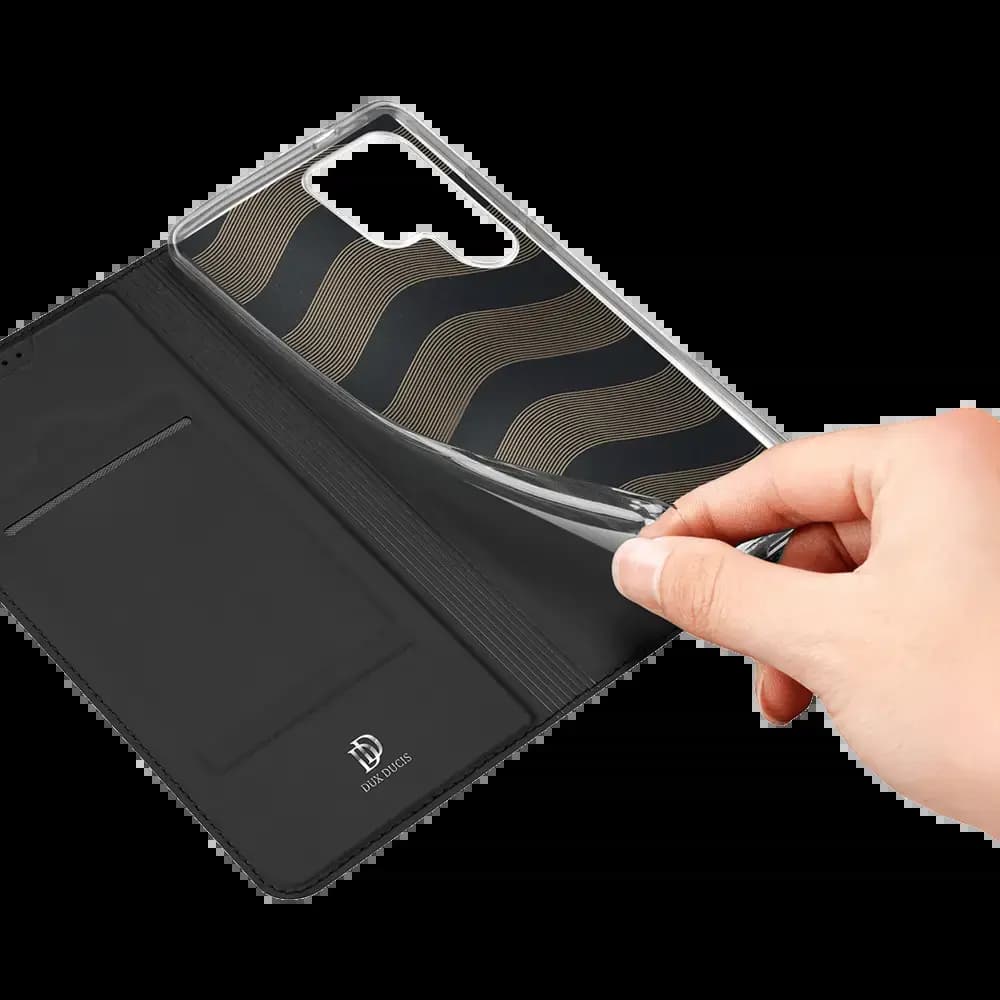 Housse folio Samsung Galaxy S25 Ultra porte-carte - Dux Ducis Skin Pro Noir