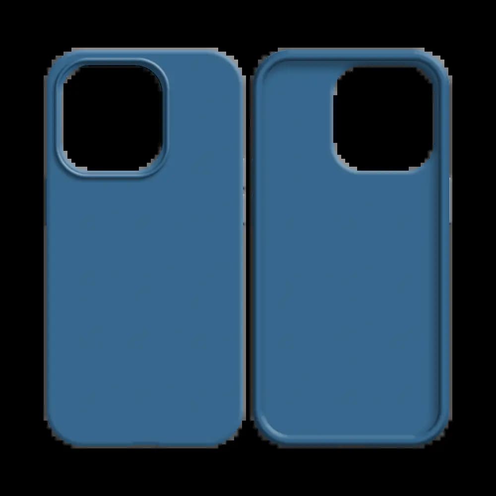 Coque silicone iPhone 12 mini - Bleu Marine