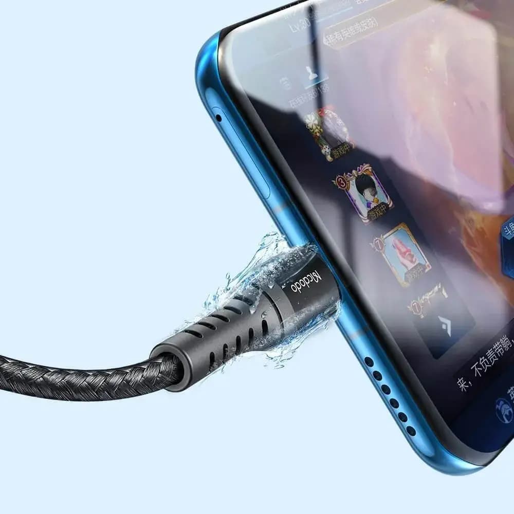 Câble Data USB vers USB-C Mcdodo (1m) Noir - Vue 5