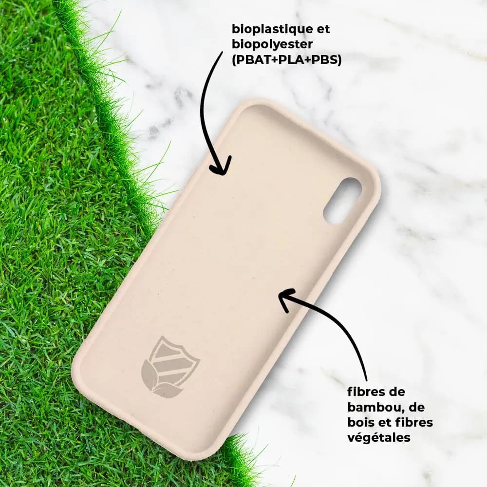 Coque bio iPhone XS Max - PROTECT Rose