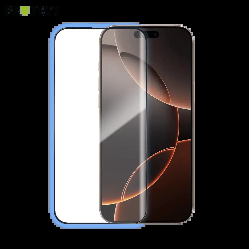 Verre trempé intégral iPhone 16 Pro protection écran 9H - PROTECT Noir