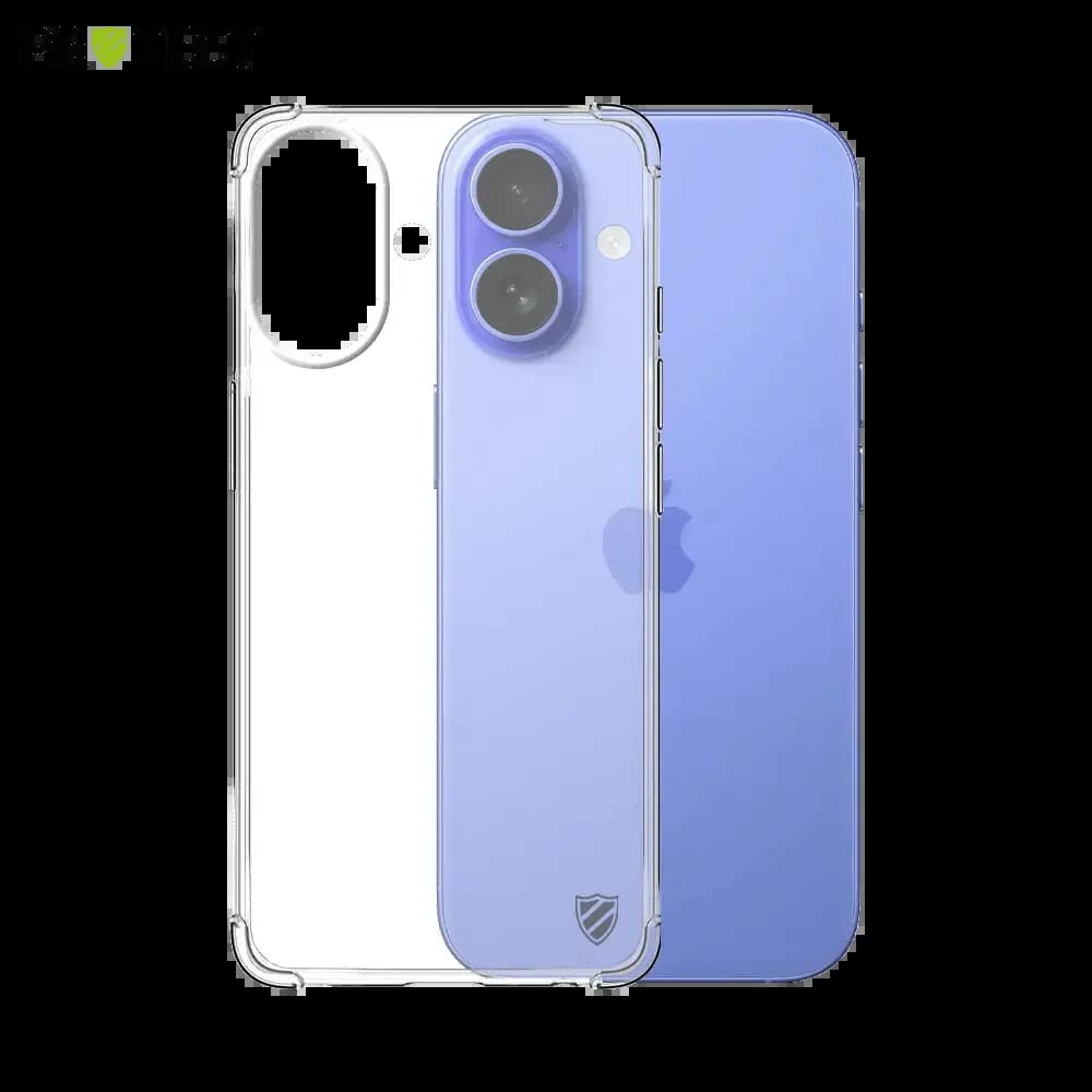 Coque antichoc renforcée transparente iPhone 16 Plus - silicone PROTECT