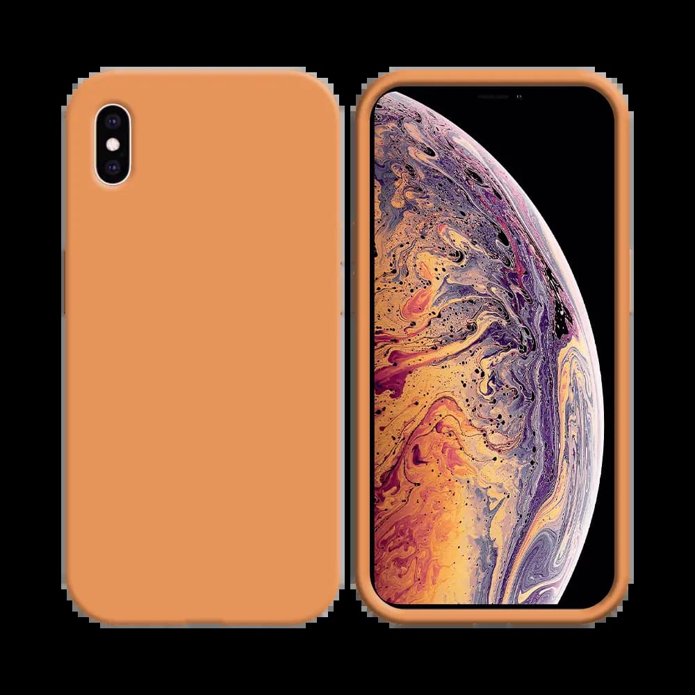 Coque silicone iPhone XS Max - Corail