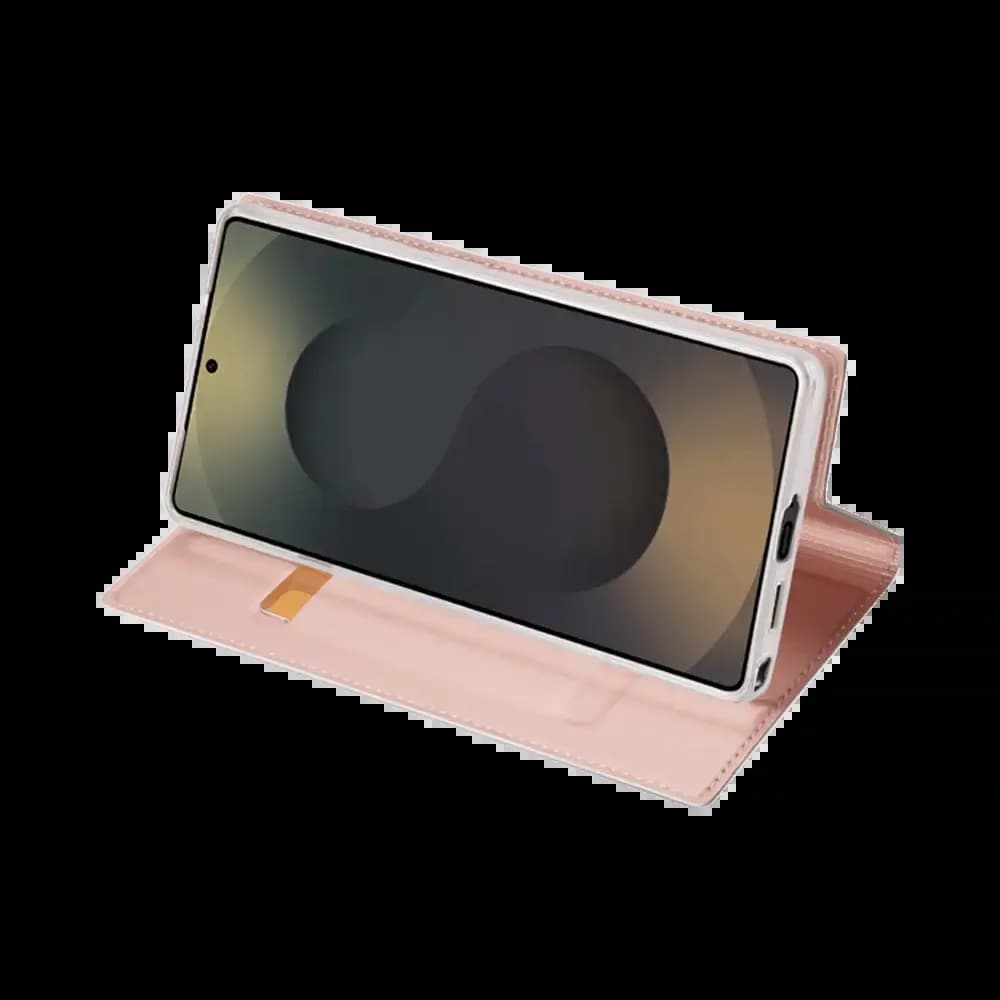 Housse folio Samsung Galaxy S25 Ultra avec porte-carte - Dux Ducis Skin Pro Rose