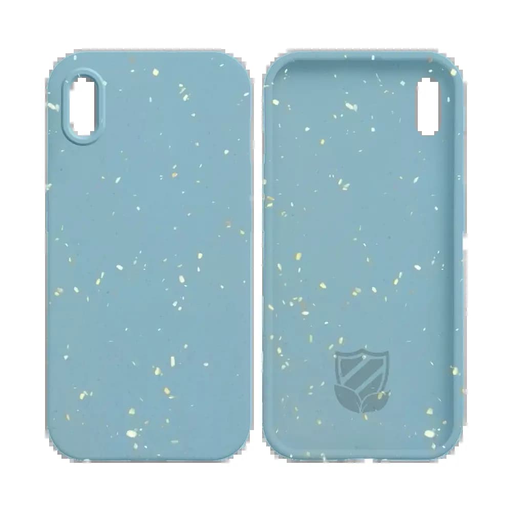Coque bio iPhone X / XS - PROTECT Bleu - Vue 2