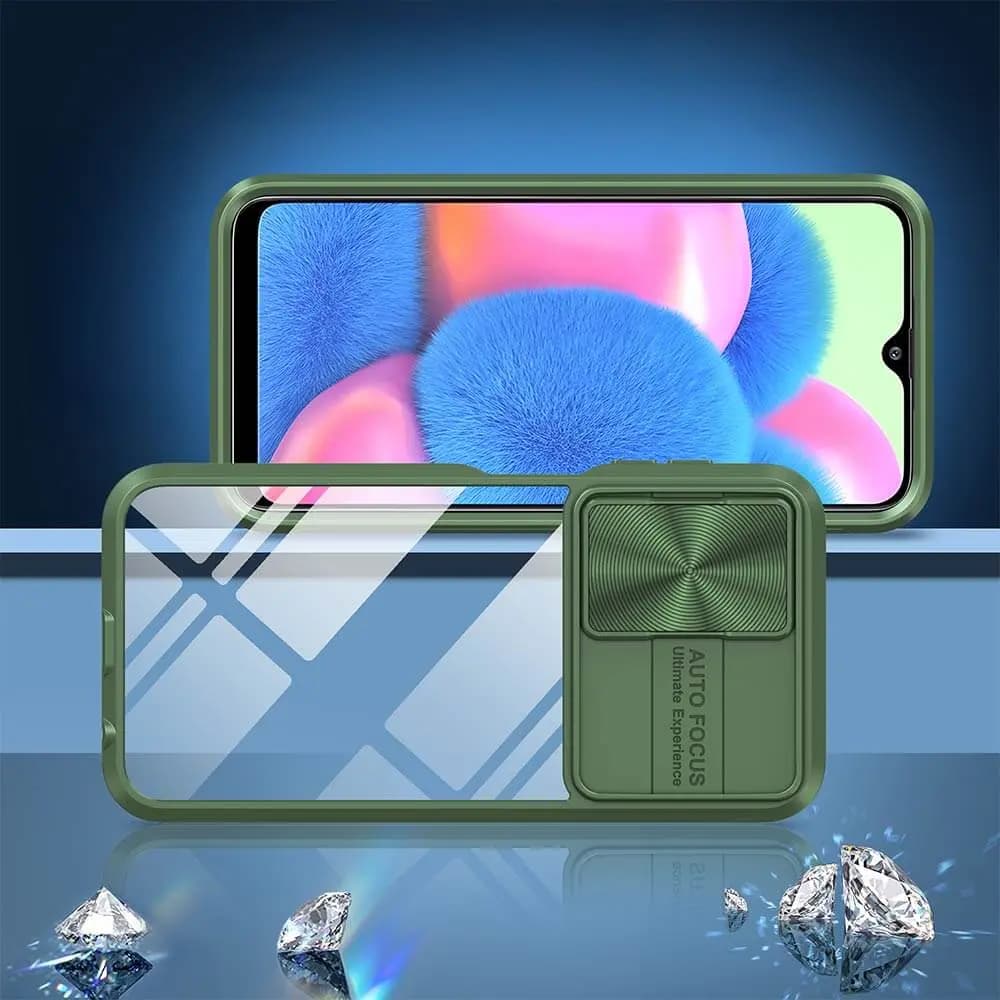 Coque avec cache caméra – Galaxy A16 5G A166/Galaxy A16 4G A165/Galaxy A17 5G – PROTECT IE027 Vert Foncé  - Vue 2