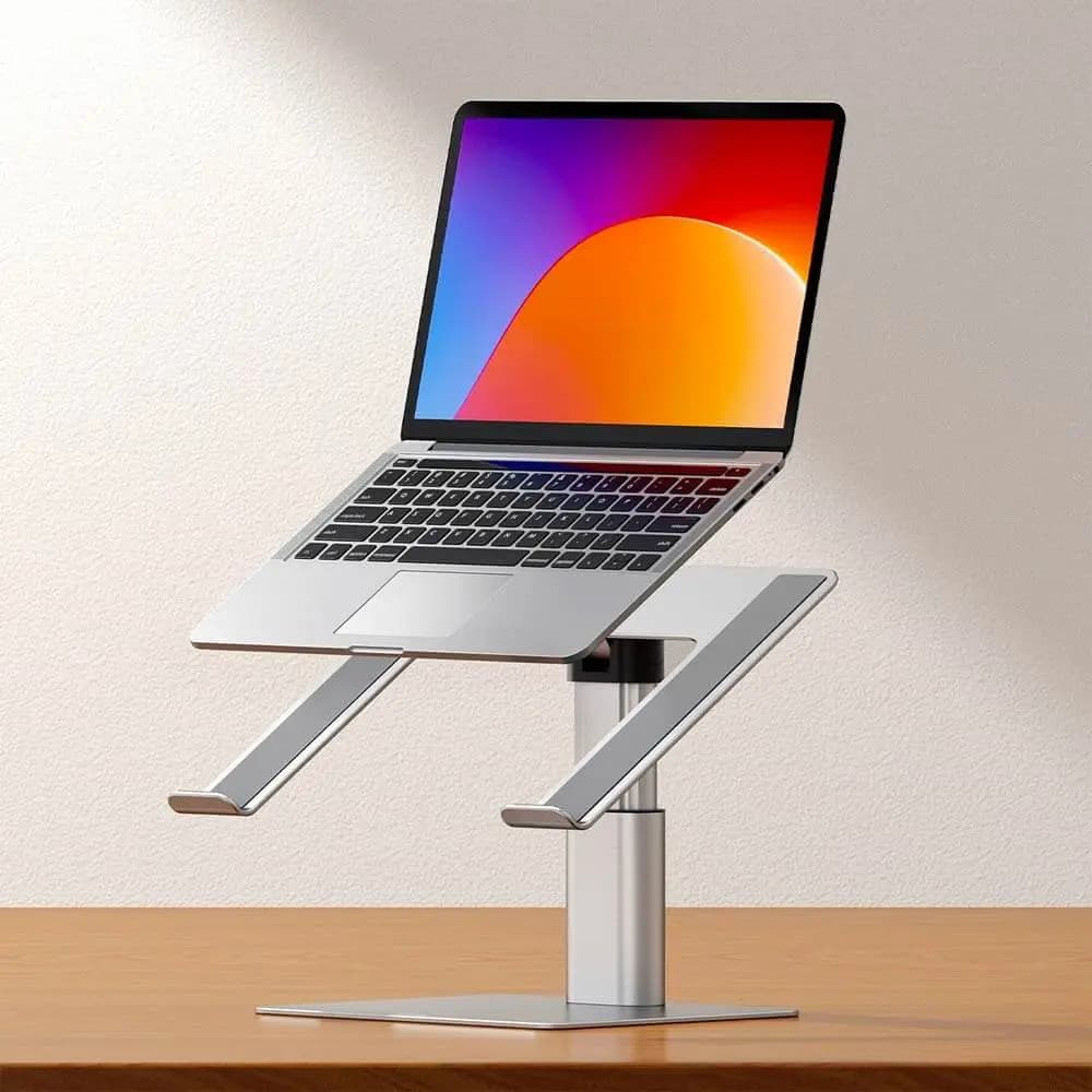 Support pour Ordinateur Portable & Tablette Baseus Antidérapant & Ajustable Argent - Vue 2