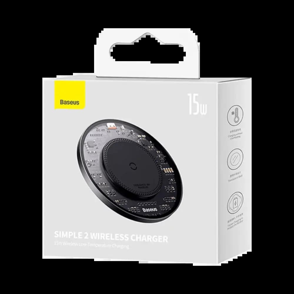 Pad de Charge à Induction (avec Câble USB-C vers USB-C) Baseus 15W Noir