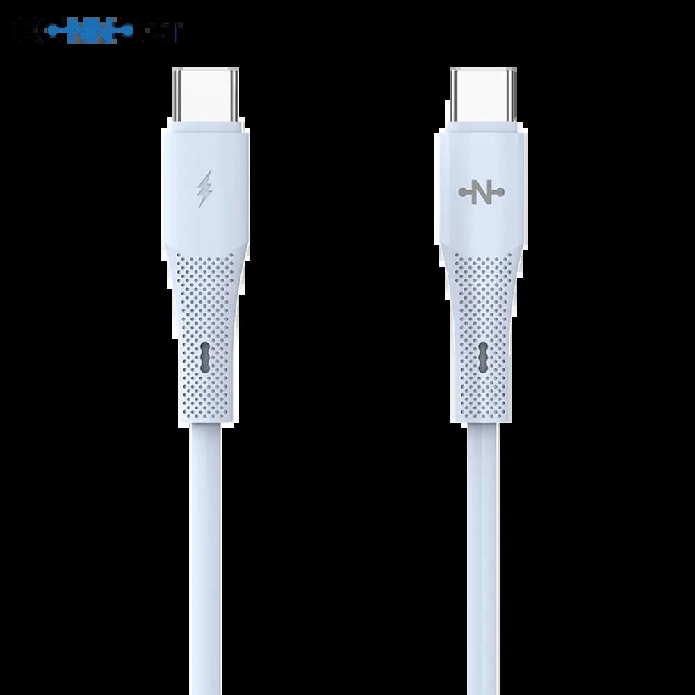 Câble USB-C vers USB-C 36W charge rapide (1m) - CONNECT Bleu