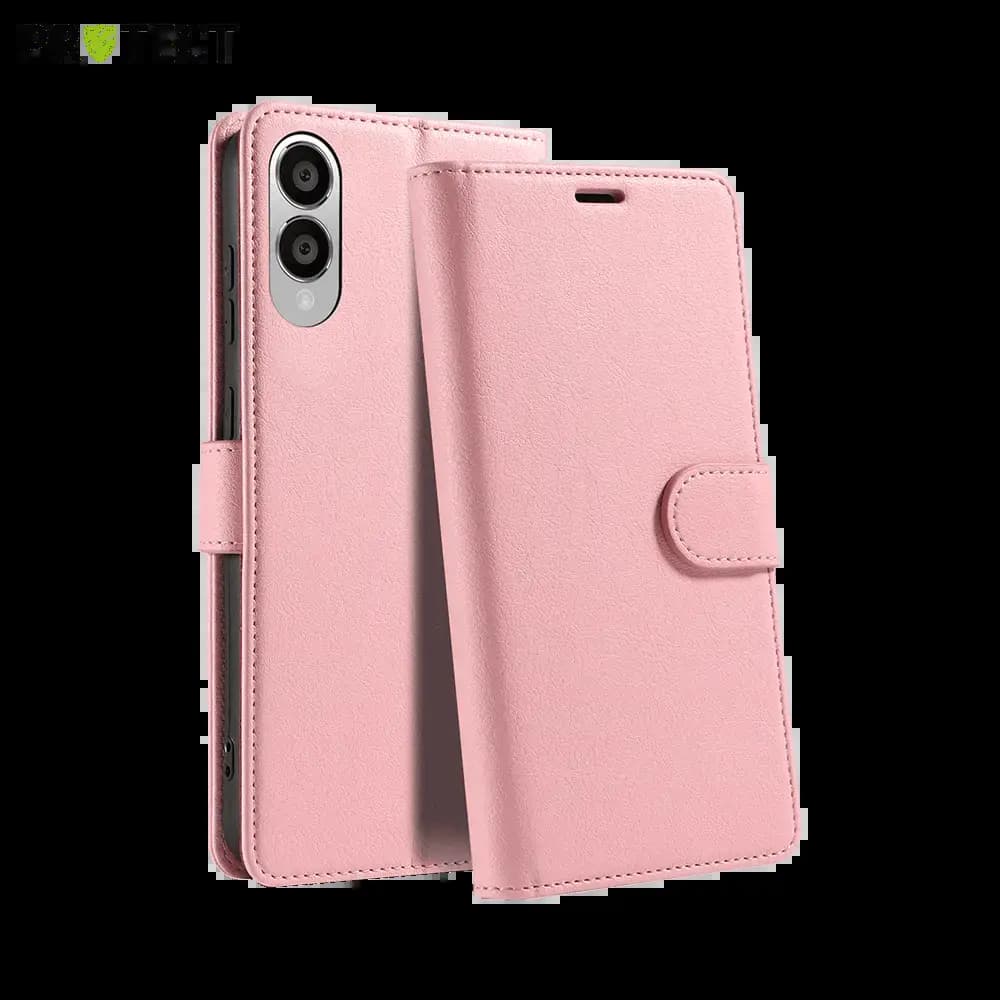 Housse folio anti-RFID Samsung Galaxy S25 Edge – PROTECT IP011 Rose