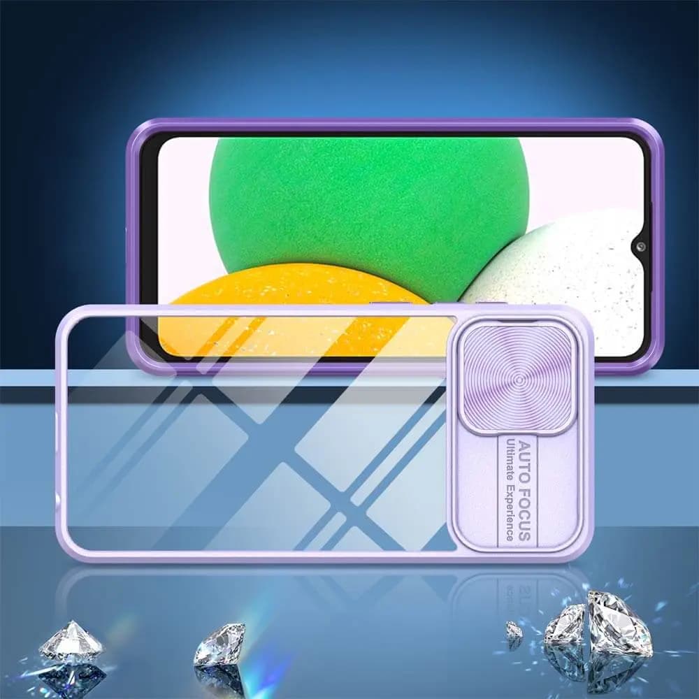 Coque Samsung Galaxy A03 Core avec cache caméra - PROTECT IE027 Violet  