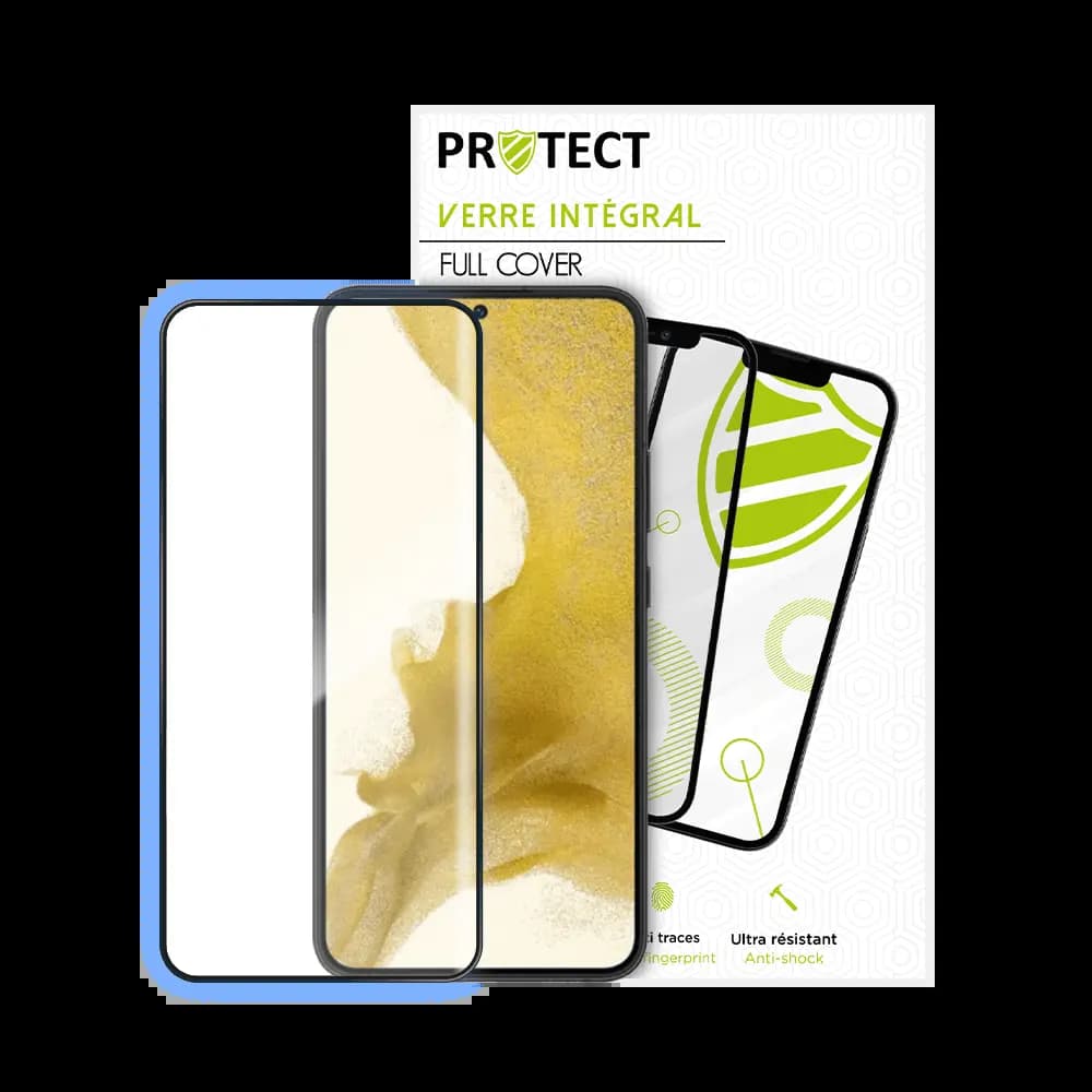 Verre trempé intégral Samsung Galaxy S22+ protection écran 9H - PROTECT Noir - Vue 2