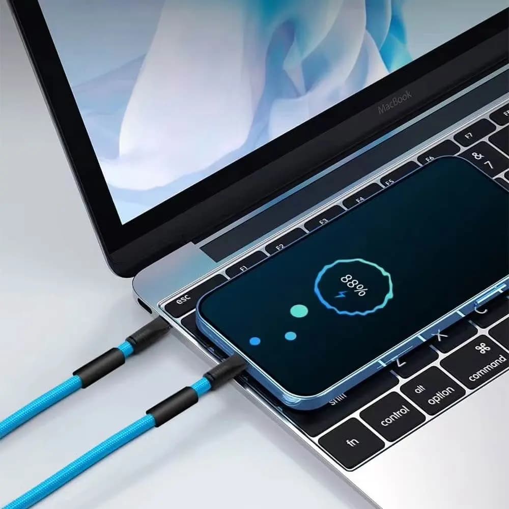 Tour de cou smartphone avec câble USB-C vers Lightning - Rouge