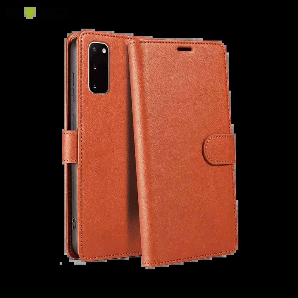 Housse folio anti-RFID Samsung Galaxy S20 FE – PROTECT IP011 Marron