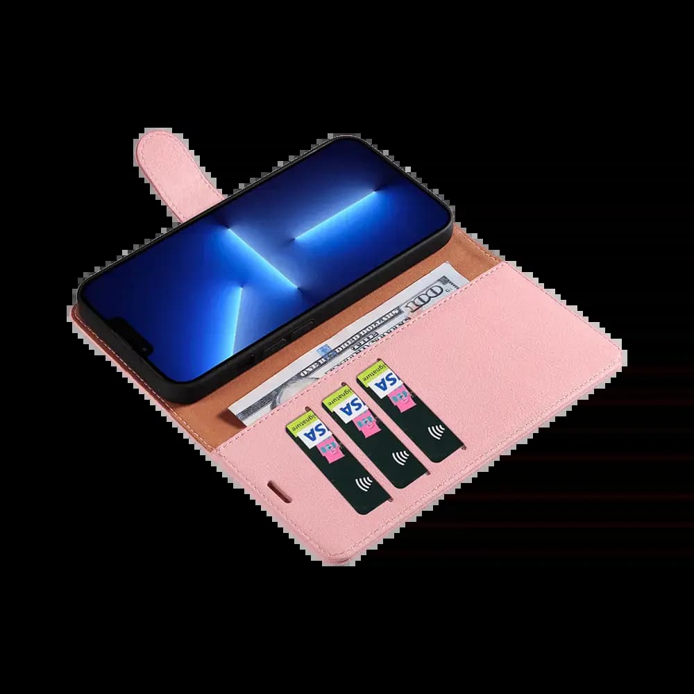 Housse folio anti-RFID iPhone 11 Pro Max – PROTECT IP011 Rose - Vue 3