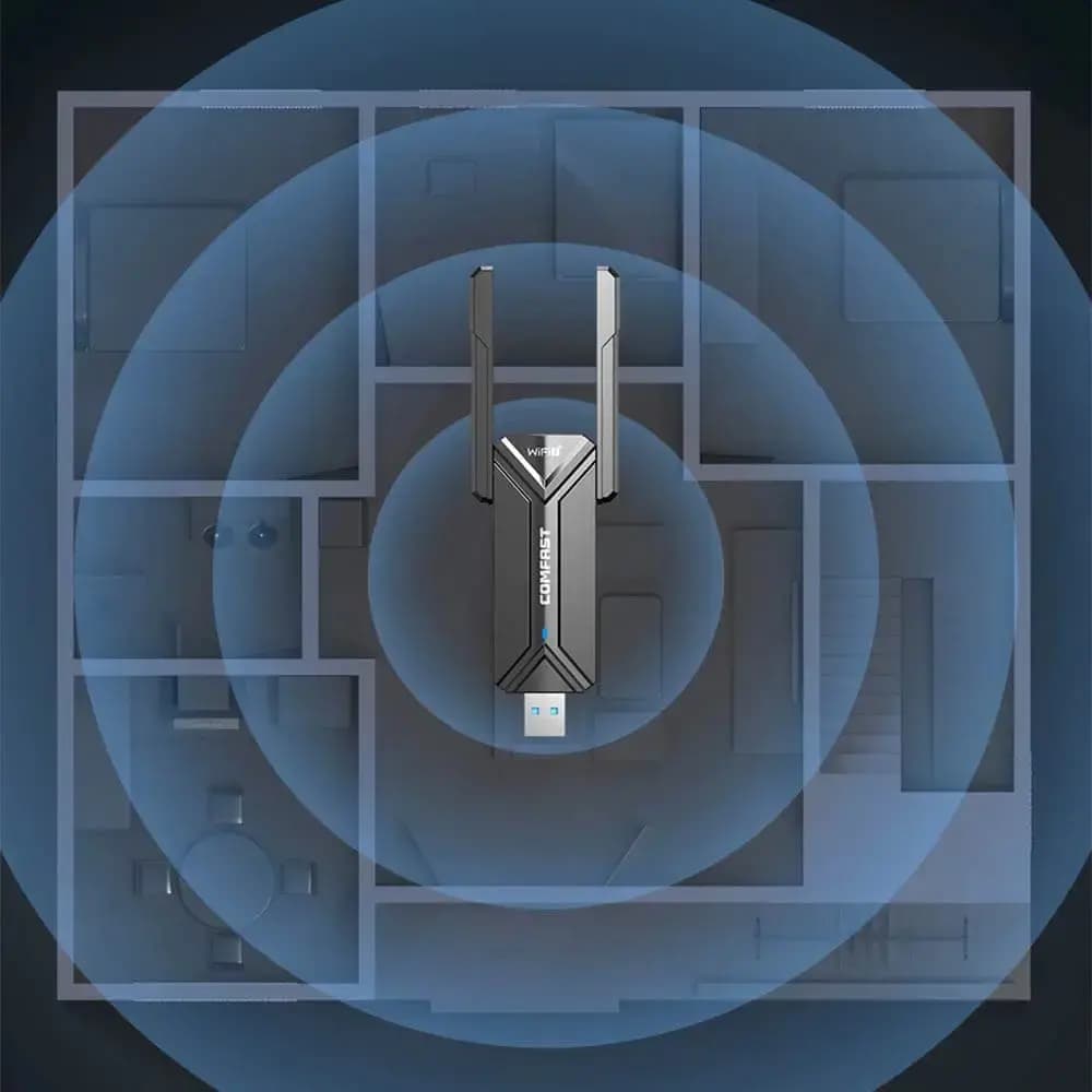 Clé WiFi 7 USB  6500 Mbps tri-bande – Comfast CF-983BE