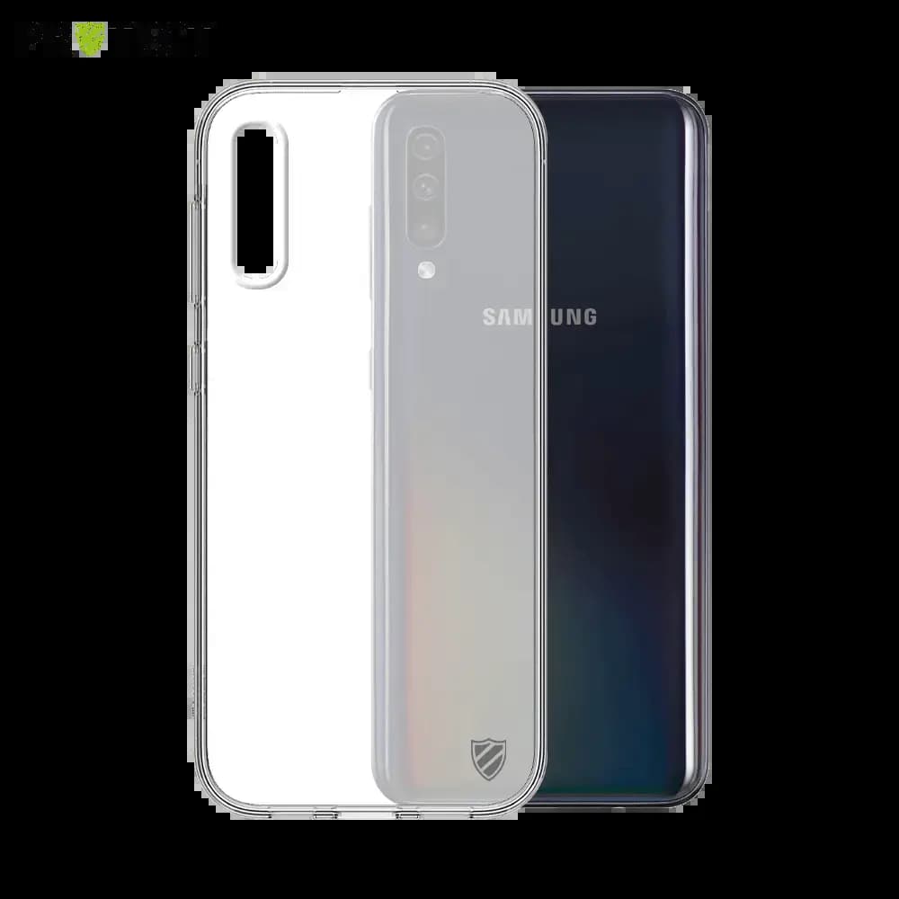 Coque Silicone PROTECT pour Samsung Galaxy A50 Transparent