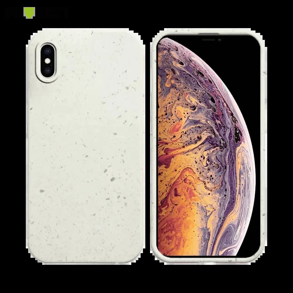 Coque bio iPhone XS Max - PROTECT Blanc