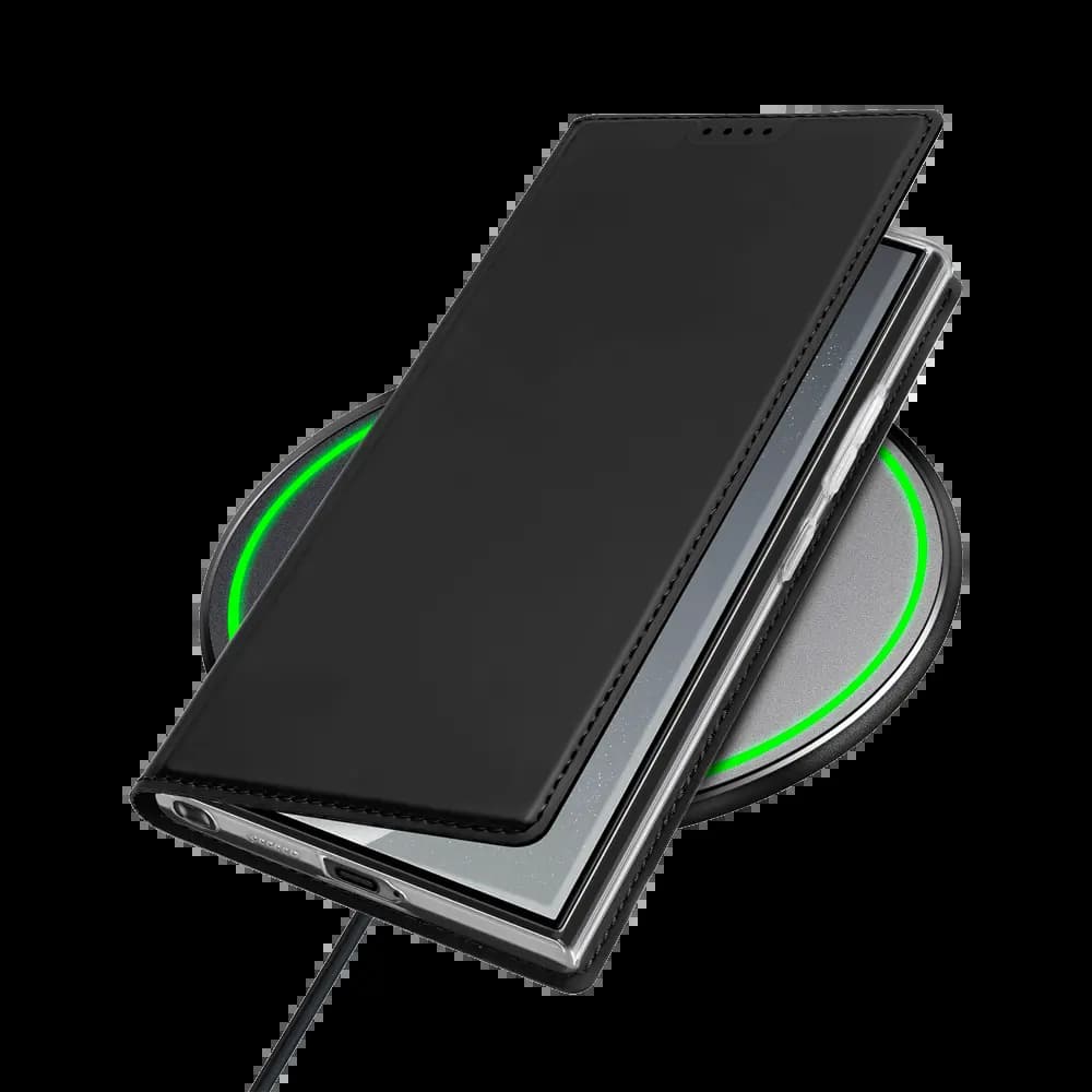 Housse folio Samsung Galaxy S24 Ultra 5G porte-carte - Dux Ducis Skin Pro Noir