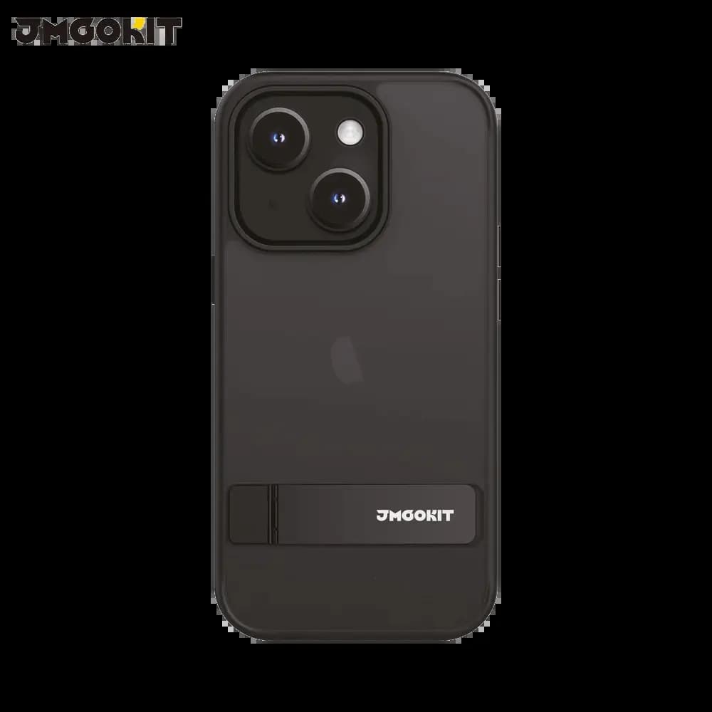 Coque de protection iPhone 14 Plus béquille intégrée - JMGOKIT Metal Bracket Noir
