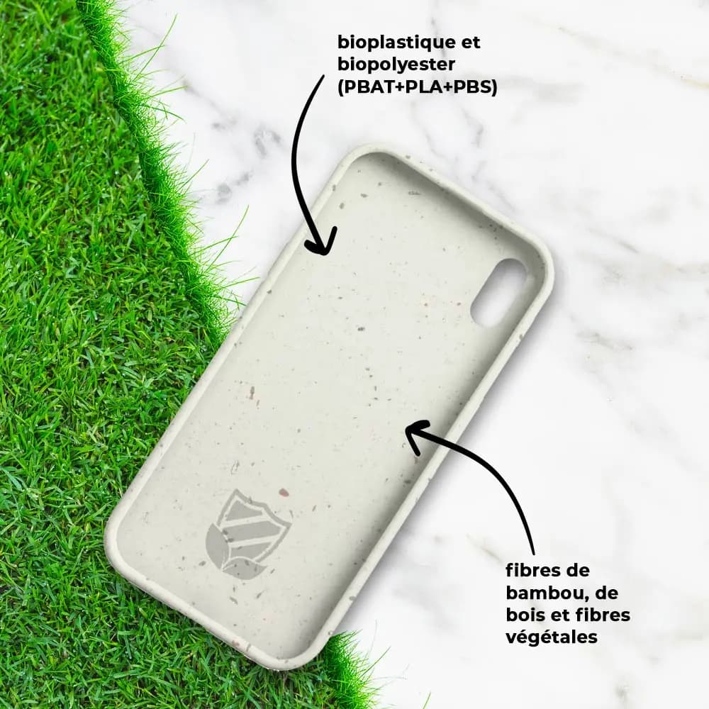 Coque bio iPhone XS Max - PROTECT Blanc