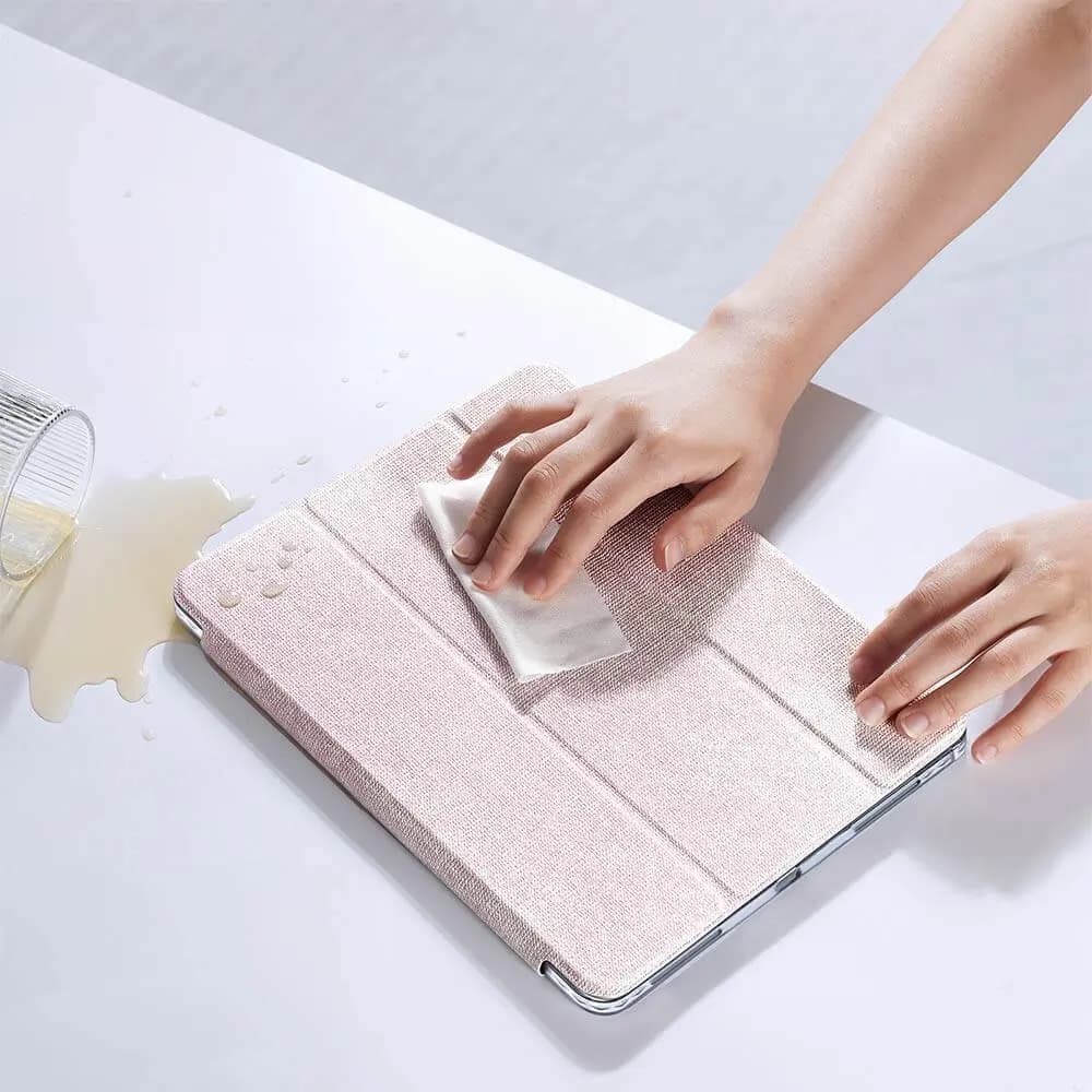 Housse de Protection Unid Dux Ducis pour Apple iPad Pro 11" (2e, 3e & 4e génération), iPad Air 4, iPad Air 5 &  iPad Air 11 M2 Rose - Vue 3