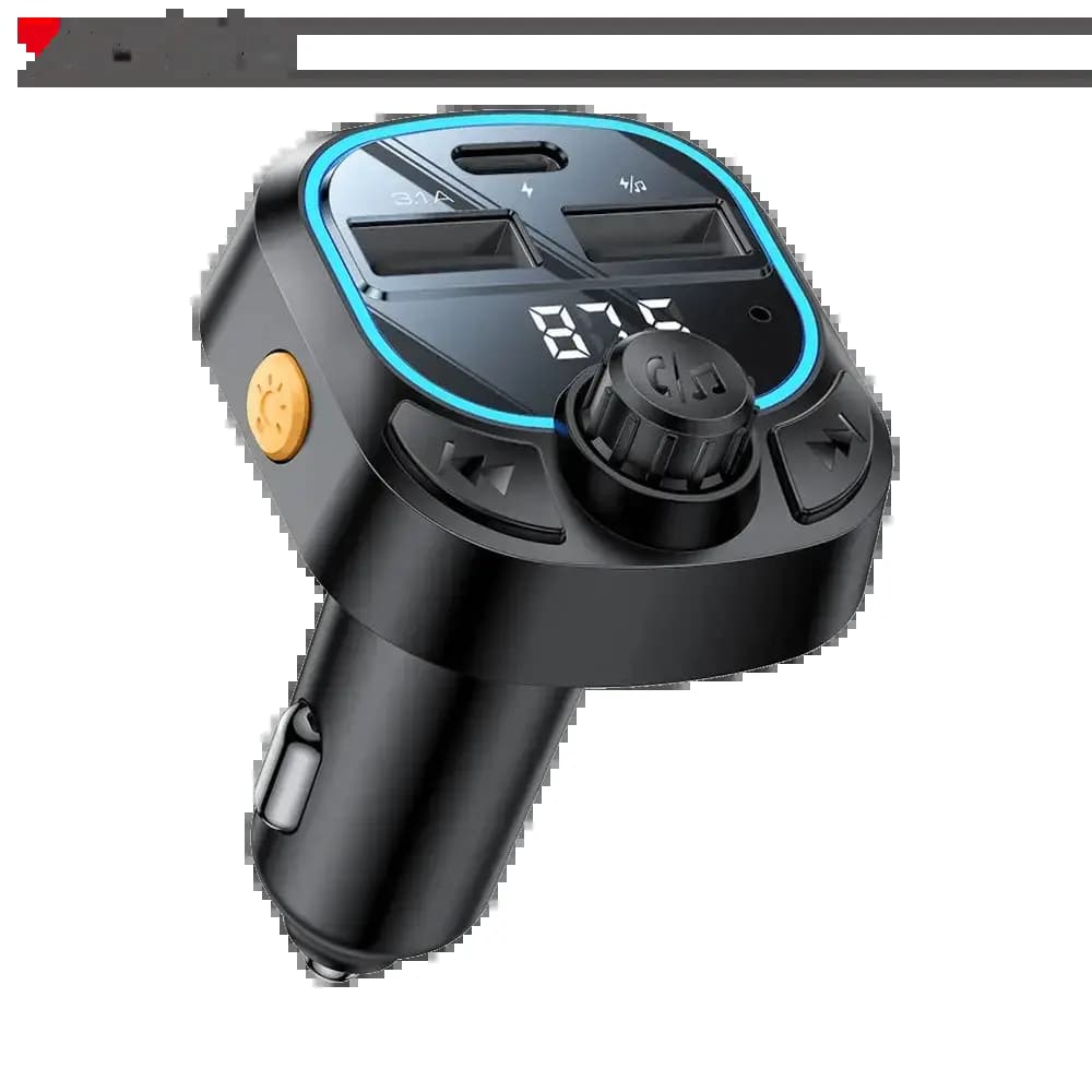 Transmetteur FM Bluetooth & Chargeur Voiture Yesido 15W Noir