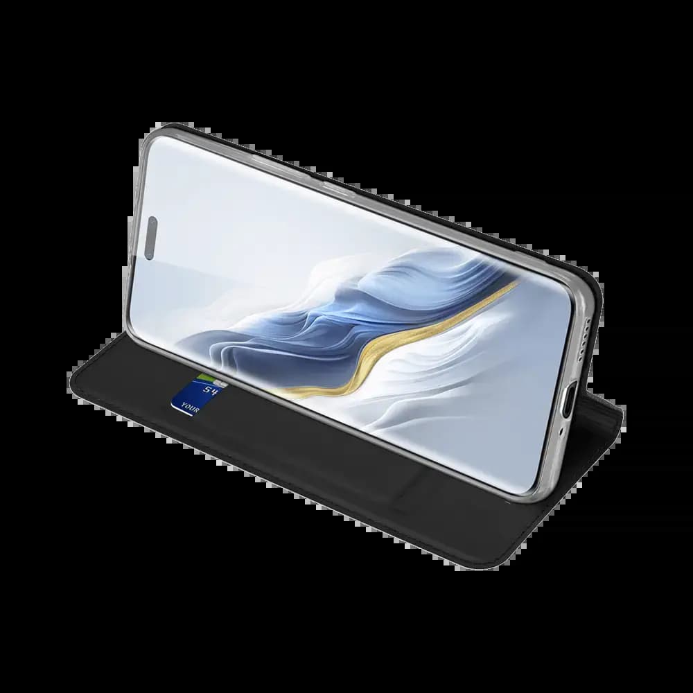 Housse folio Honor Magic 6 Pro porte-carte - Dux Ducis Skin Pro Noir