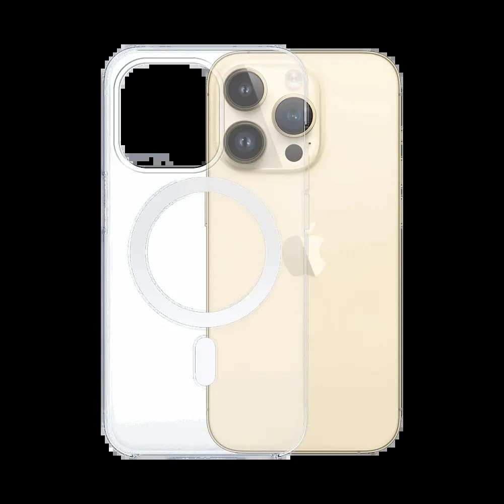 Coque MagSafe silicone transparente iPhone 14 Pro Max