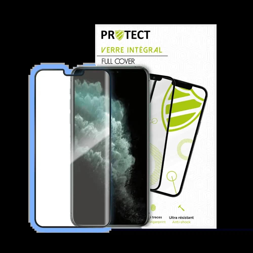 Verre trempé intégral iPhone 11 Pro Max / XS Max protection écran 9H - PROTECT Noir