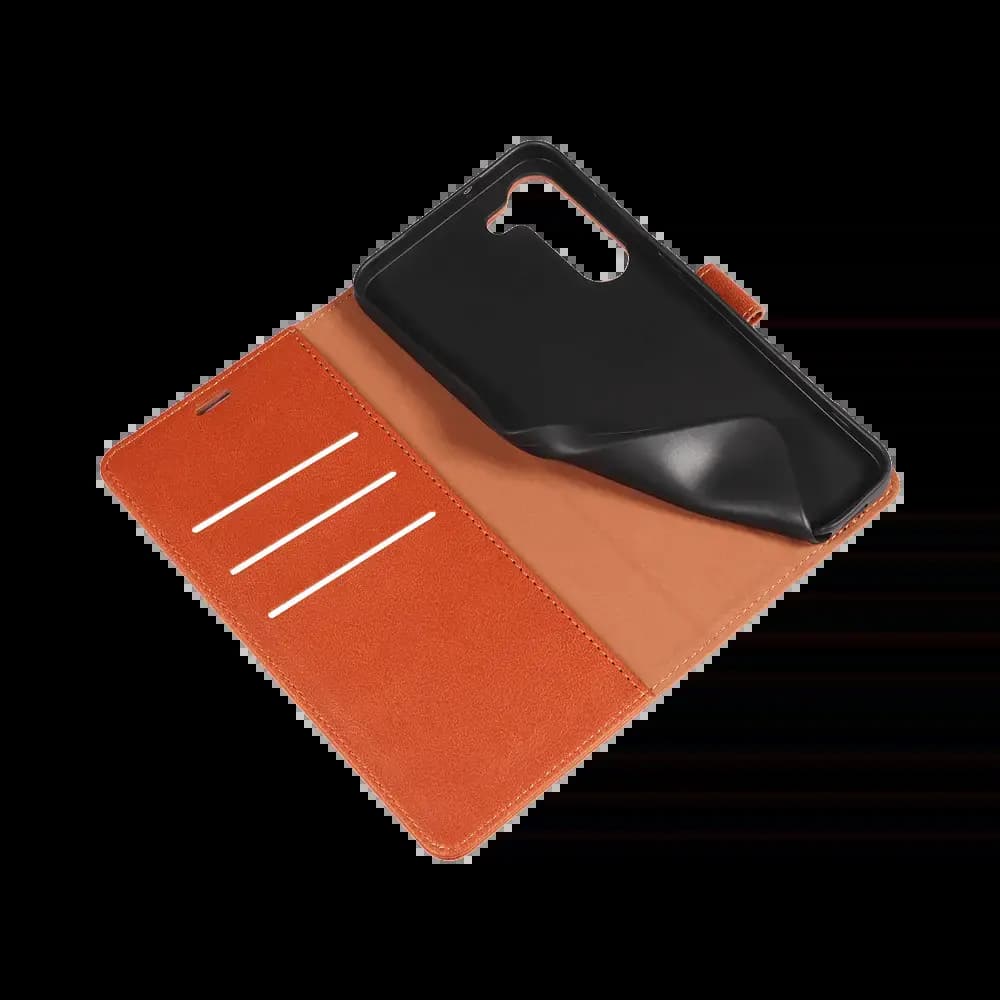 Housse folio anti-RFID Samsung Galaxy S22 – PROTECT IP011 Marron 