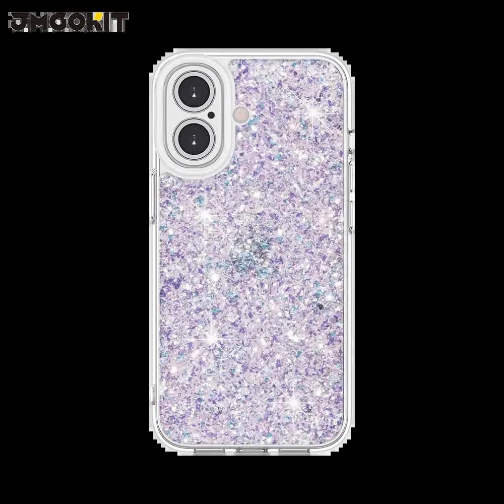 Coque paillettes iPhone 16 Plus Twinkle JMGOKIT - Argent