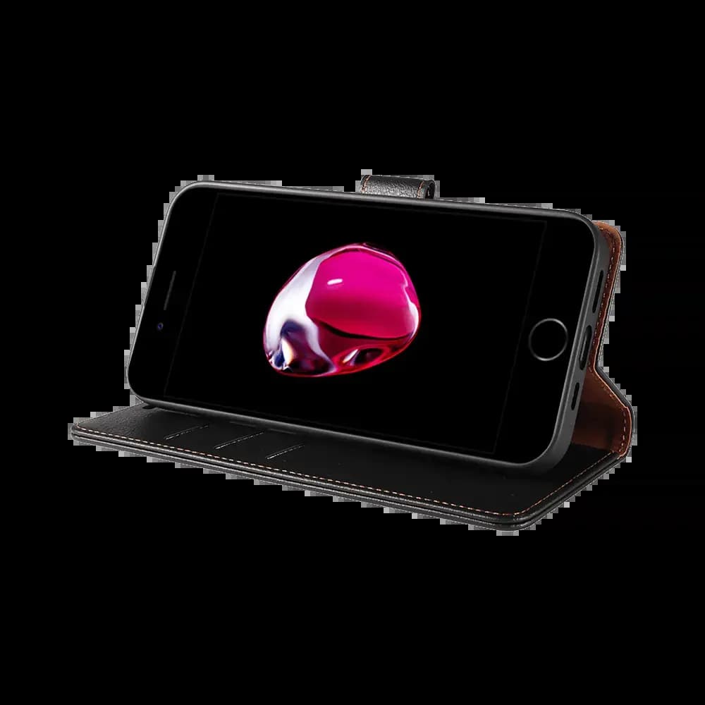 Housse folio anti-RFID iPhone 7 Plus / 8 Plus – PROTECT IP011 Noir