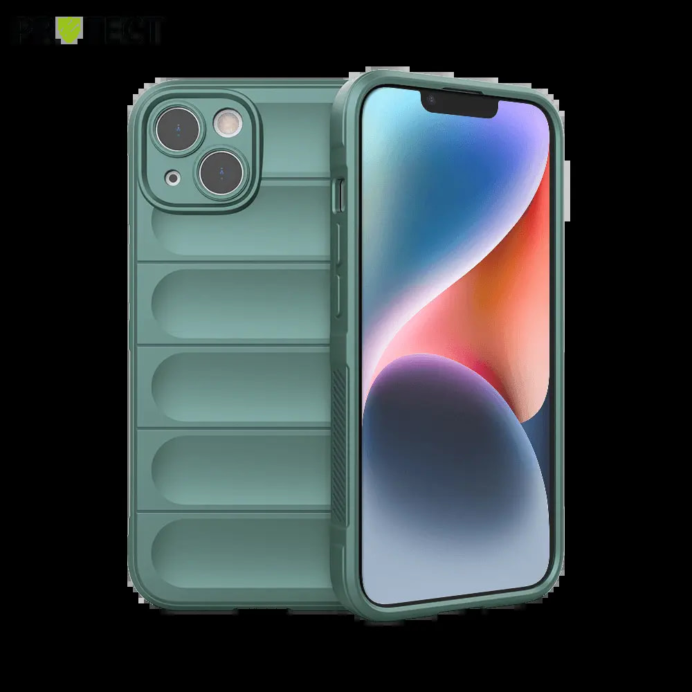 Coque de protection antichoc renforcée iPhone 14 Plus - PROTECT IX008 Vert Foncé