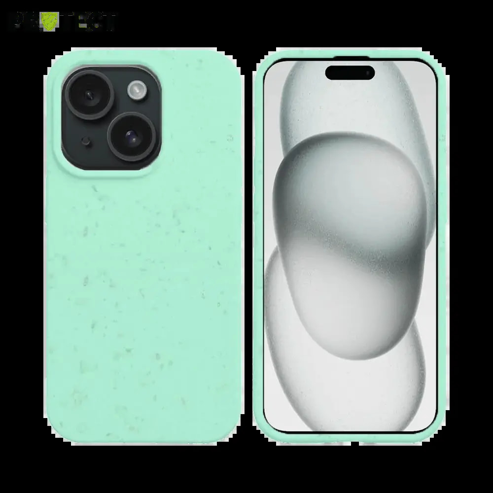 Coque bio iPhone 15 Plus - PROTECT Vert Menthe