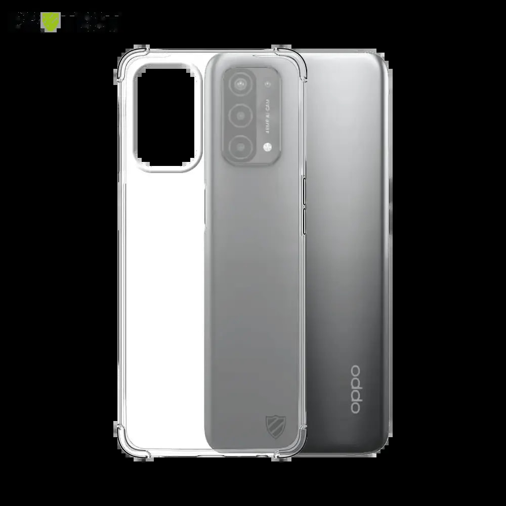 Coque antichoc renforcée transparente – compatible OPPO A74 5G / A54 5G – silicone PROTECT