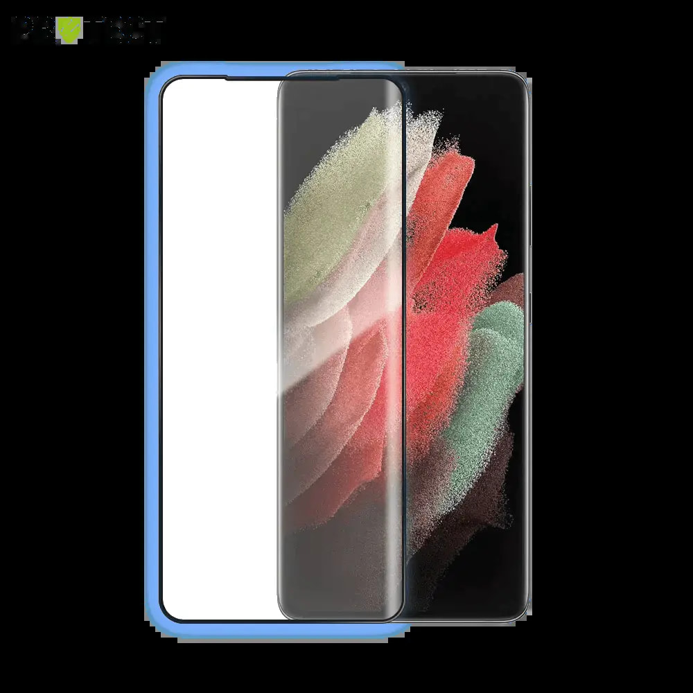 Verre trempé intégral Samsung Galaxy S21 Ultra 5G protection écran 9H - PROTECT Noir