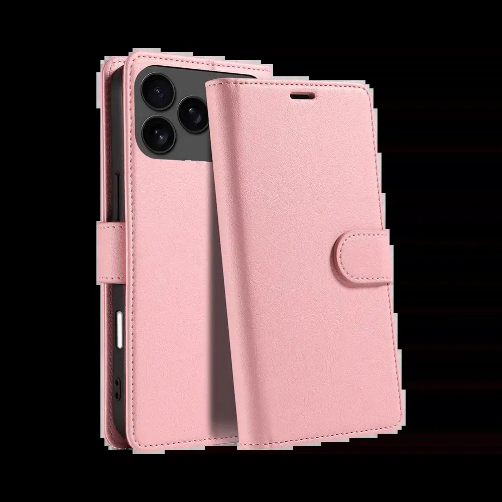Housse folio anti-RFID iPhone 17 Pro – PROTECT IP011 Rose - Vue 3