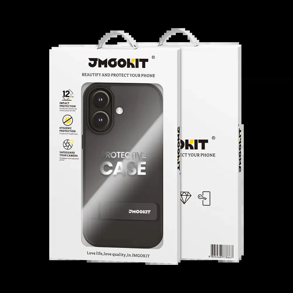 Coque de Protection Metal Bracket JMGOKIT pour Apple iPhone 16 Plus Noir - Vue 3