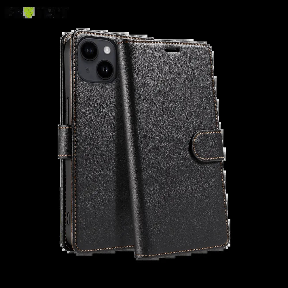 Housse folio anti-RFID iPhone 14 - PROTECT IP011 Noir