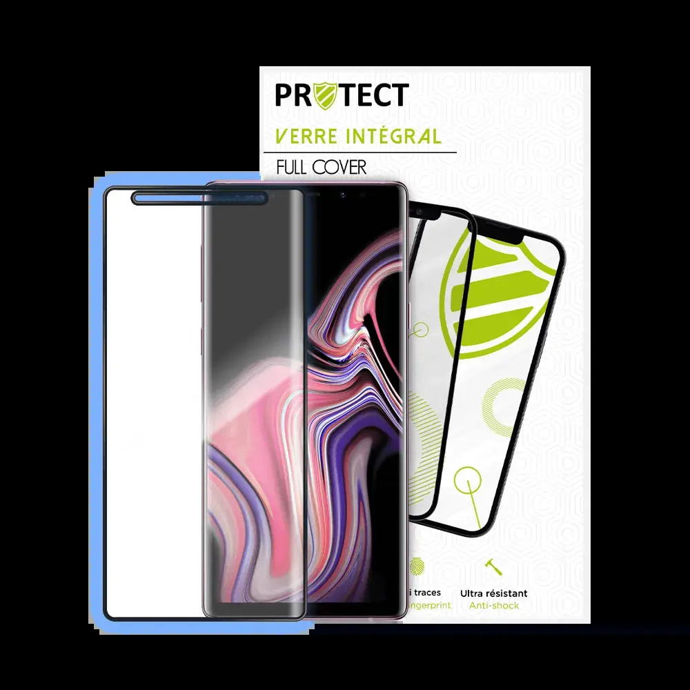 Verre trempé intégral Samsung Galaxy Note 9 protection écran 9H - PROTECT Noir - Vue 2