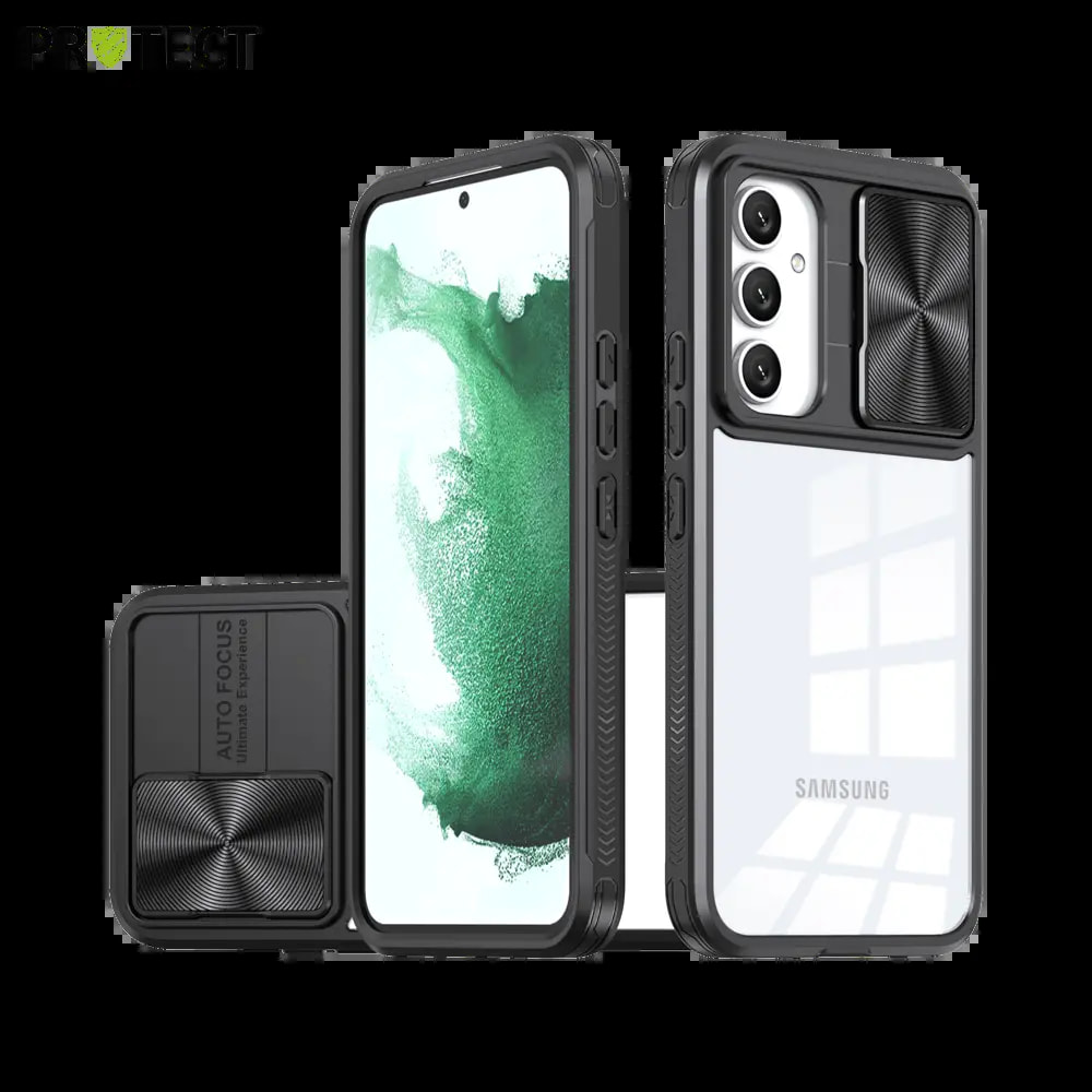 Coque avec cache caméra Samsung Galaxy A55 5G - PROTECT IE027 Noir 