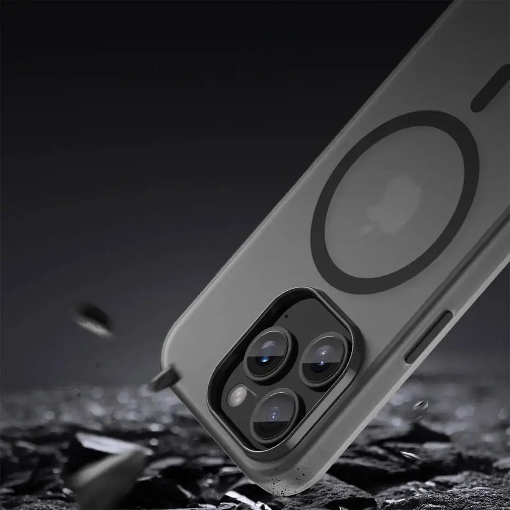 Coque MagSafe bi-matière iPhone 15 Pro Max - PROTECT MF-006 Noir - Vue 4