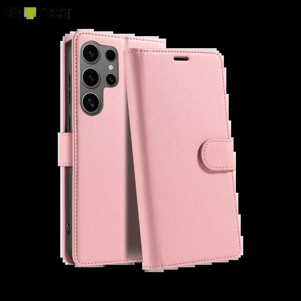 Housse folio anti-RFID Samsung Galaxy S25 Ultra – PROTECT IP011 Rose