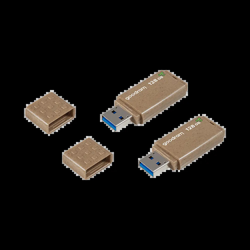 Lot de 2 clés USB 3.2 Gen1 128Go Goodram UME3 éco-friendly - Vue 3