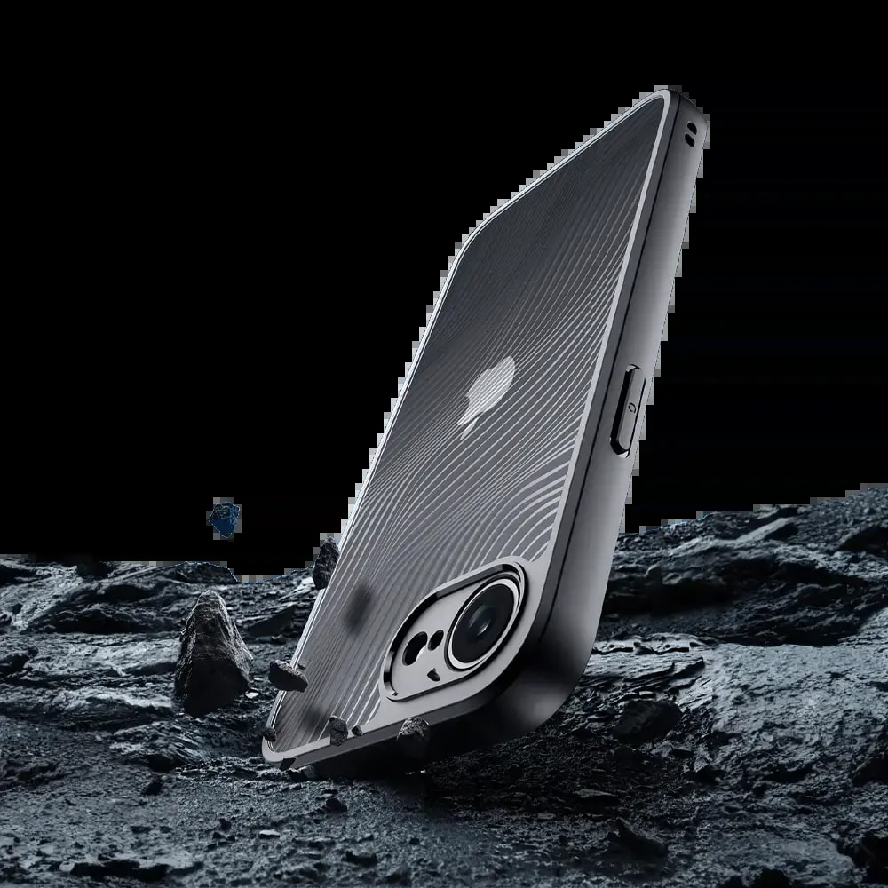 Coque de protection iPhone 16e / iPhone 17e anti-chocs finition mate - Dux Ducis Aimo Noir - Vue 4