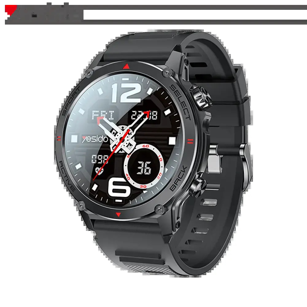 Montre connectée appels Bluetooth & suivi santé – Yesido IO31 Noir